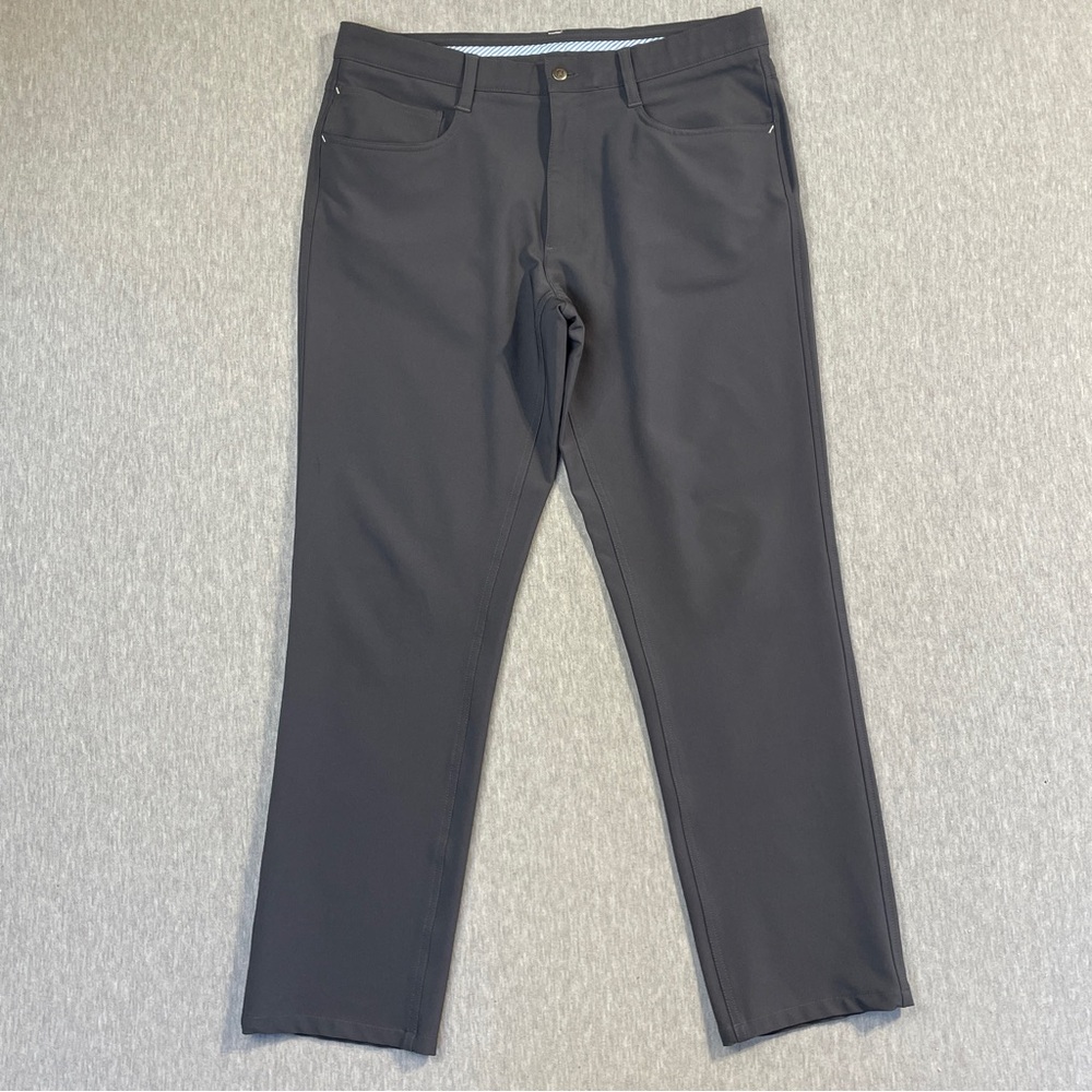 FootJoy Golf Pants Men’s Size 34 x 32 Gray Athletic Fit Flat Front